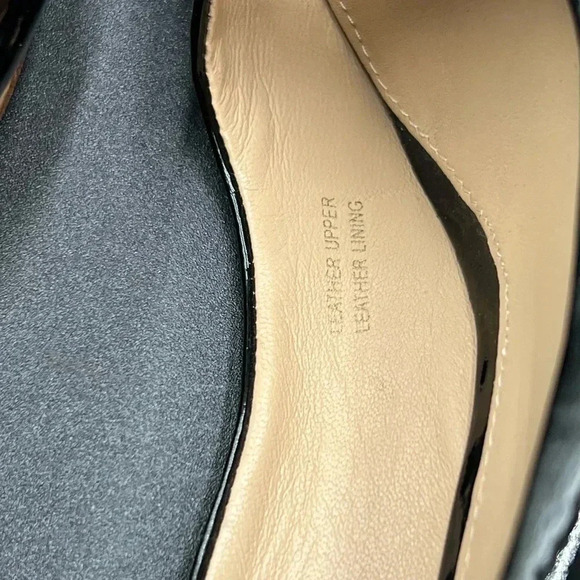 Black Patent Leather Peep Toe Heels - Picture 5 of 8